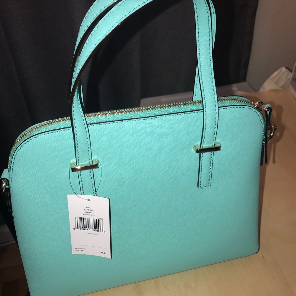 NWT Kate spade cedar street maise turquoise bag
